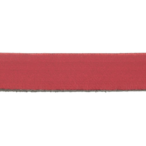 Lacet cuir 10 mm Rouge x30cm