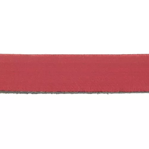 Lacet cuir 10 mm Rouge x30cm