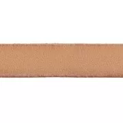 Lacet cuir 10 mm Naturel x30cm