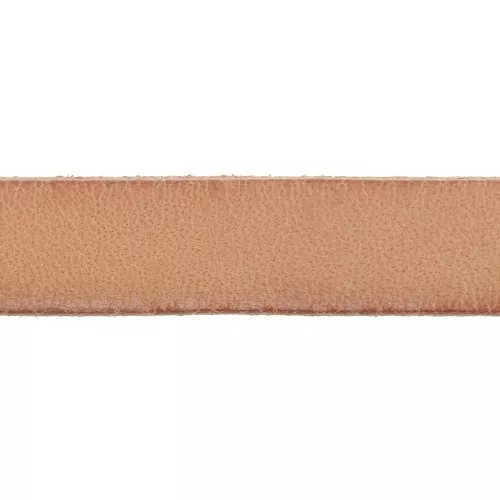 Lacet cuir 10 mm Naturel x30cm