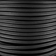 Cordon cuir européen 4 mm - Noir x1m