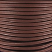 Cordon cuir européen 4 mm - Chocolat x1m