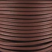 Cordon cuir européen 4 mm - Chocolat x1m