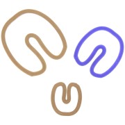 3 emporte-pièces pour modelage et pâte polymère - Arc-en-ciel