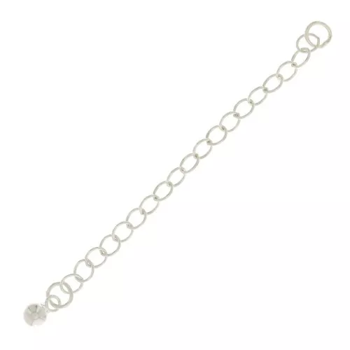 Chainette d'extension boule maille Forçat 60x2.75 mm en Argent 925 x20