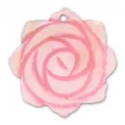 Sequin Pendentif Nacre rose 35 mm Light Rose x1