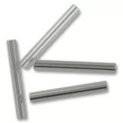 Perles rocailles Preciosa  tubes 20 mm Black Diamond Silver Lined x20g
