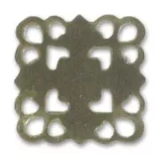 Estampe lisse carrée 16 mm bronze x1
