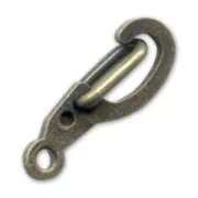 Fermoirs mousquetons de sécurité 14 mm - Bronze x10