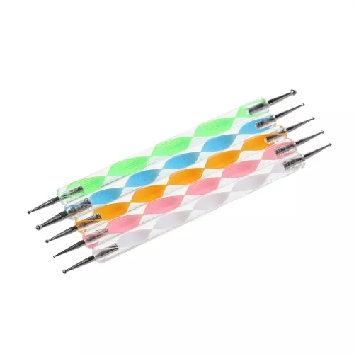 Set de 5 dotting tools double pointes - Multicolore