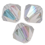 Perles toupies Preciosa - Rondelle Bead 6 mm - Crystal AB x12