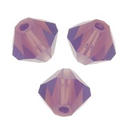 Perles toupies Preciosa - Rondelle Bead 6 mm - Amethyst Opal x12