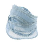 Ruban de soie 10 mm - Bleu ciel x85cm|raw }}