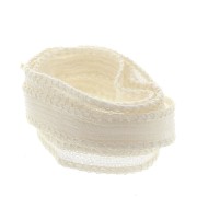 Ruban de soie 10 mm - Ecru x85cm