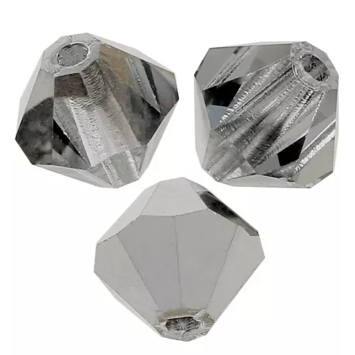 Perles toupies Preciosa - Rondelle Bead 6 mm - Crystal Labrador Half x12