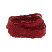 Ruban de soie 10 mm - Rouge x85cm|raw }}