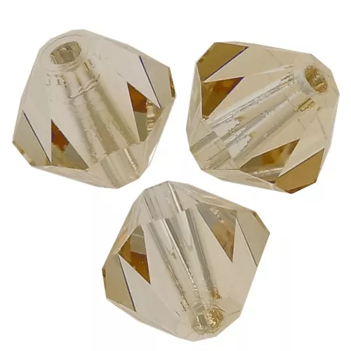 Perles toupies Preciosa - Rondelle Bead 6 mm - Crystal Honey x12