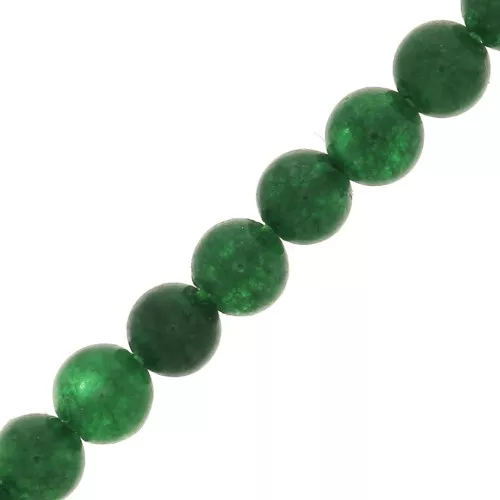 Perles rondes 3 mm pierre gemme - Jade verte x25