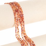 Perles rondes 2 mm pierre gemme - Cornaline x40cm