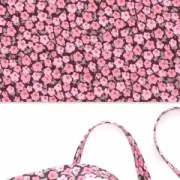 Biais en tissu Liberty - Penny - Rose x1m