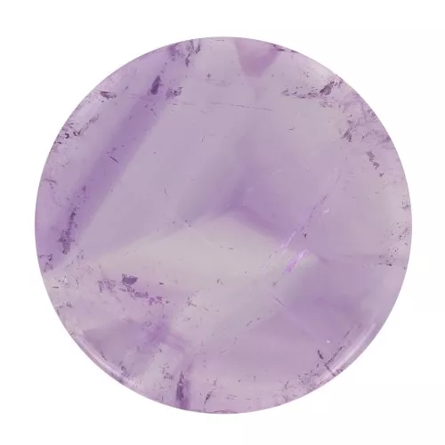 Cabochon rond plat 20 mm - Amethyste x1