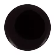 Cabochon rond plat 20 mm - Onyx noir x1