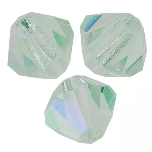 Perles toupies Preciosa - Rondelle Bead 4 mm - Chrysolite AB x30