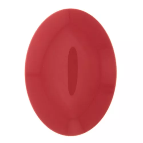 Cabochon ovale en résine opaque 18x13 mm - Rouge clair x1