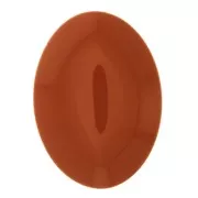 Cabochon ovale en résine opaque 18x13 mm - Terracotta x1