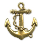 Pendentif ancre marine 31 mm doré vieilli x1|raw }}