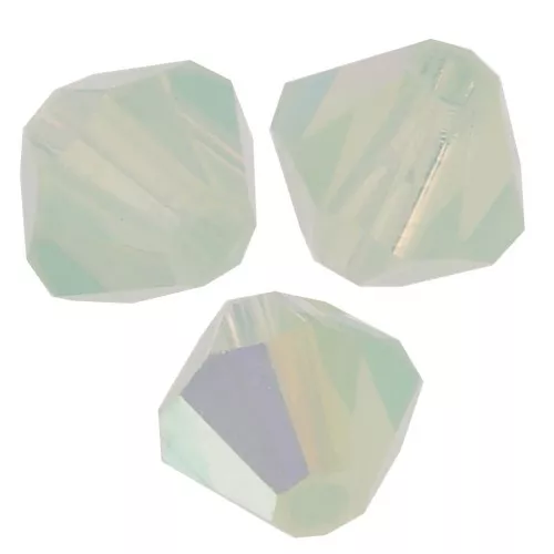 Perles toupies Preciosa - Rondelle Bead 4 mm - Chrysolite Opal AB x30