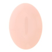 Cabochon ovale en résine opaque 25x18 mm - Rose pastel x1