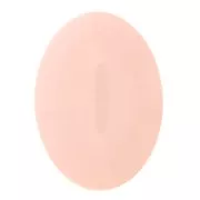 Cabochon ovale en résine opaque 25x18 mm - Rose pastel x1