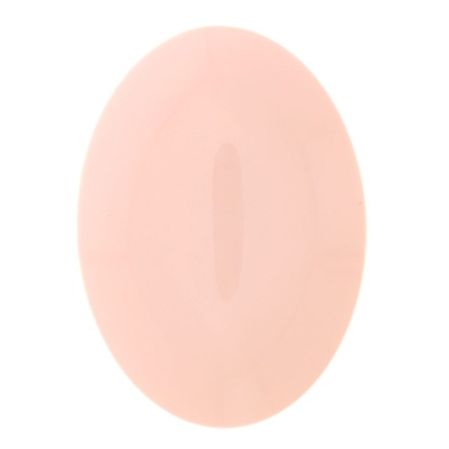 Cabochon ovale en résine opaque 25x18 mm - Rose pastel x1