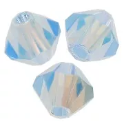 Perles toupies Preciosa - Rondelle Bead 4 mm - Aquamarine AB 2X x30
