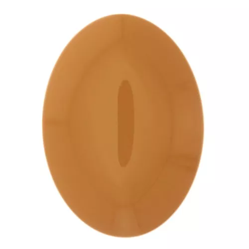 Cabochon ovale en résine opaque 25x18 mm - Moutarde x1