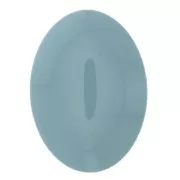 Cabochon ovale en résine opaque 25x18 mm - Bleu x1
