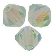 Perles toupies Preciosa - Rondelle Bead 4 mm - Chrysolite AB 2X x30