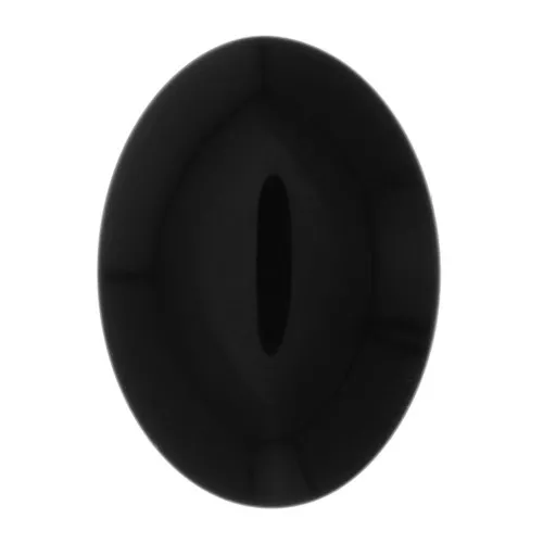 Cabochon ovale en résine opaque 25x18 mm - Noir x1