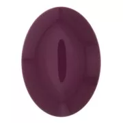 Cabochon ovale en résine opaque 25x18 mm - Aubergine x1