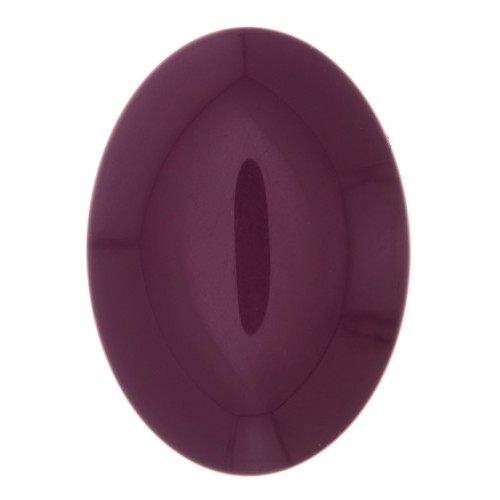 Cabochon ovale en résine opaque 25x18 mm - Aubergine x1