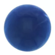 Cabochons - Cabochon rond en résine opaque 14 mm - Bleu royal marbré x1 Cabochon rond en résine opaque 14 mm - Bleu royal marbré x1