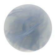 Cabochon rond en résine 14 mm - Bleu gris marbré x1
