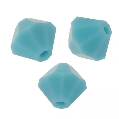 Perles toupies Preciosa - Rondelle Bead 4 mm - Turquoise x30