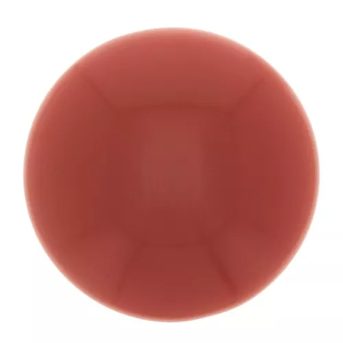 Cabochon rond 14 mm en résine opaque - Terre cuite x1