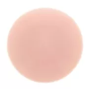 Cabochon rond en résine opaque 14 mm - Rose clair x1