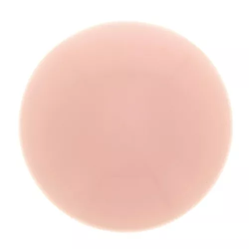 Cabochon rond 14 mm en résine opaque - Rose clair x1