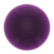 Cabochon rond 14 mm en résine opaque - Prune x1