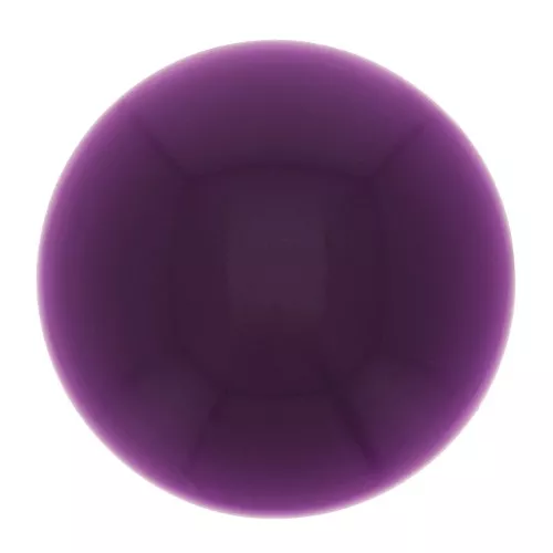 Cabochon rond 14 mm en résine opaque - Prune x1