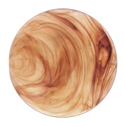 Cabochon rond en résine 14 mm - Transparent marbré marron x1|raw }}